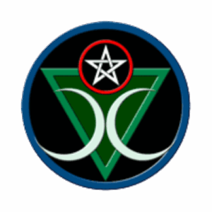 Covenant of the Goddess logo.