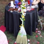 A wedding/handfasting altar.